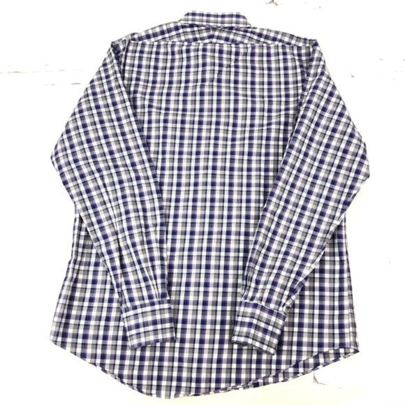 Brooks Brothers Vintage Makers and Merchants Blue Striped Button Down 16-35 - Picture 2 of 8